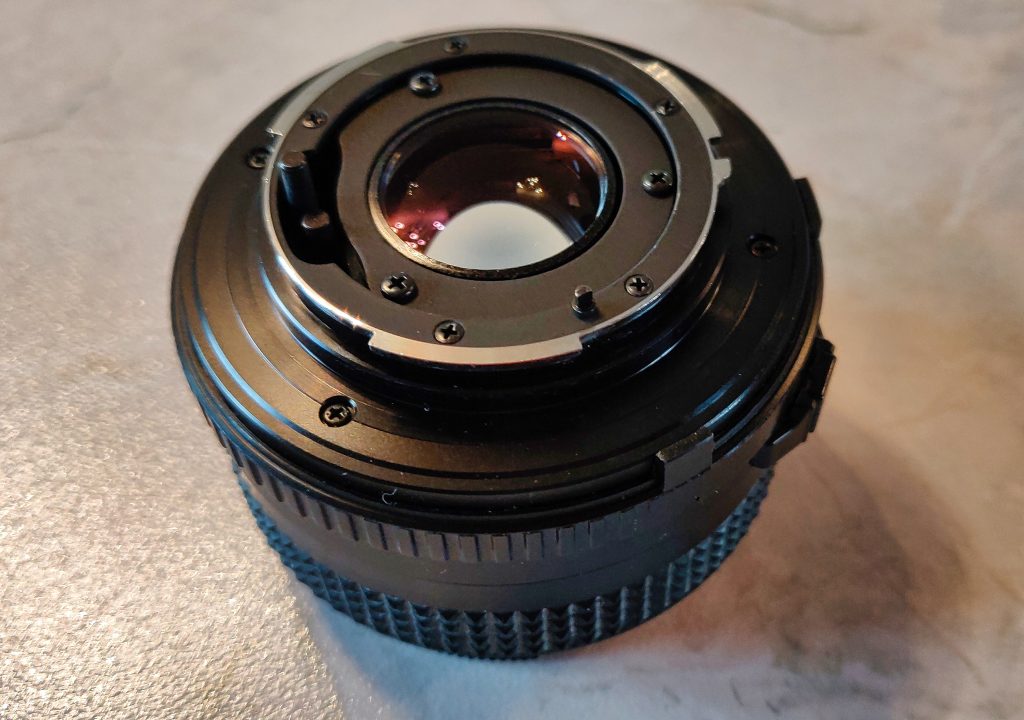 Minolta MD 50mm - Rear lens