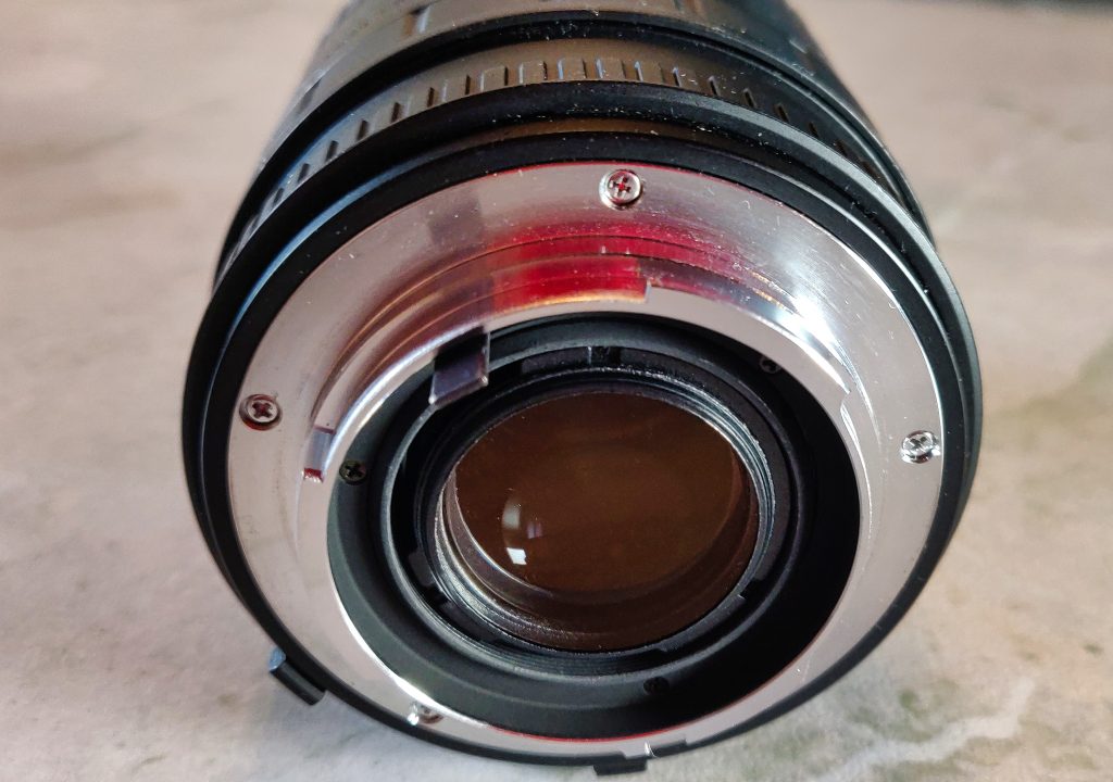 Sigma 24|70, F2.8-4.0, Rear lens