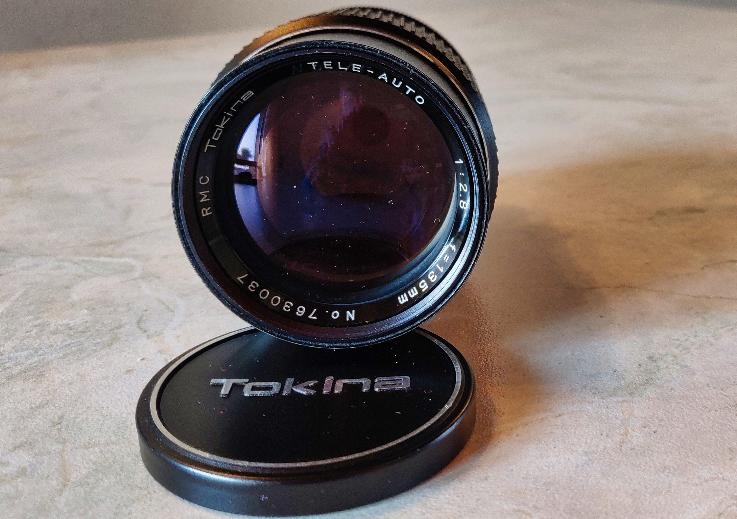 Tokina 135mm F2.8 - Front lens