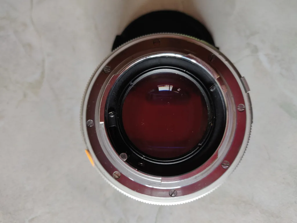 Minolta MC, Rokkor-PF - 58mm F1.4 - Rear lens